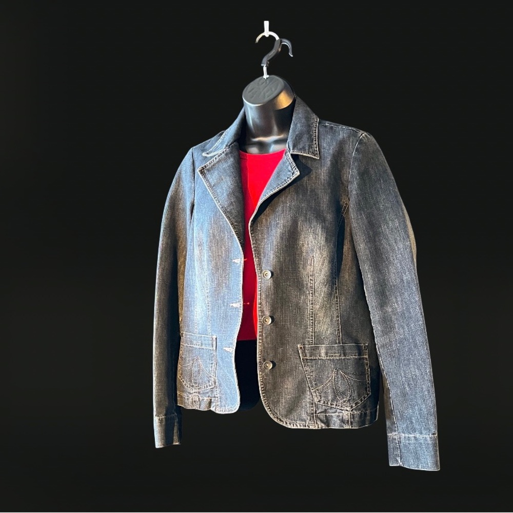 Denim Jacket by Contrast  size Medium